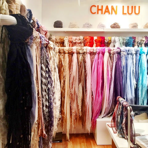 Chan Luu scarves at Coterie