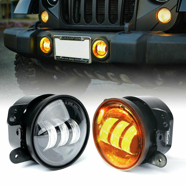 Explore Series 4" 60W CREE LED Fog Lights - Amber - It's a Thing Shop