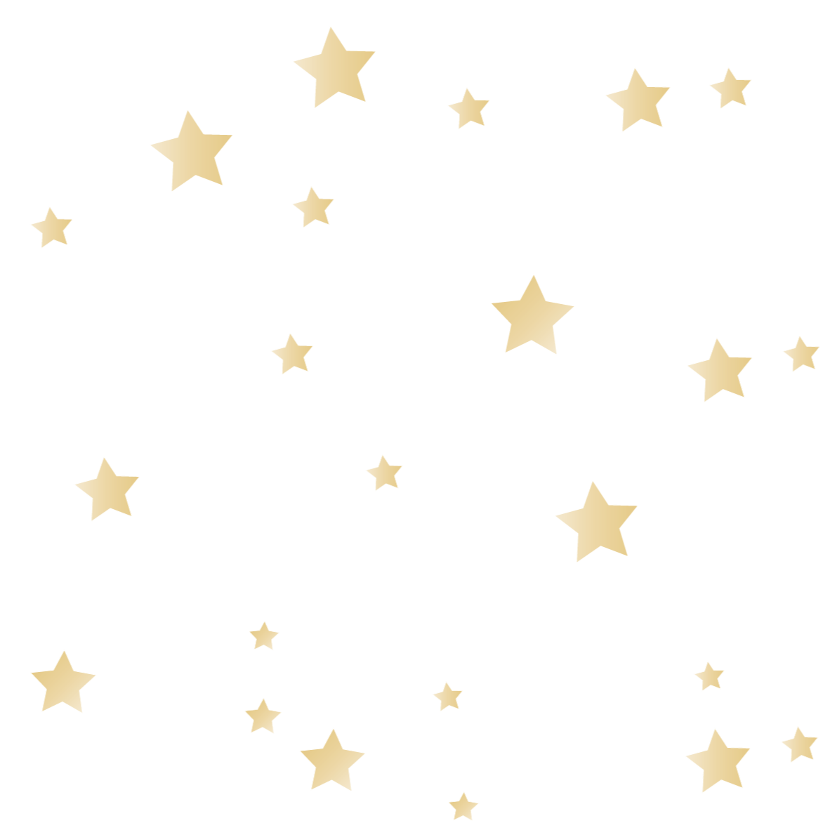 Ontstaan Viool Biscuit Gouden sterren muursticker | Kinderkamer muurdecoratie – LM Baby Art