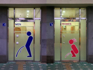 Man-woman-peeing