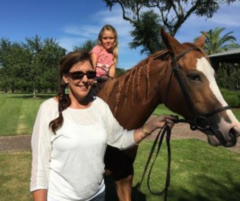 horseback riding and enjoying family