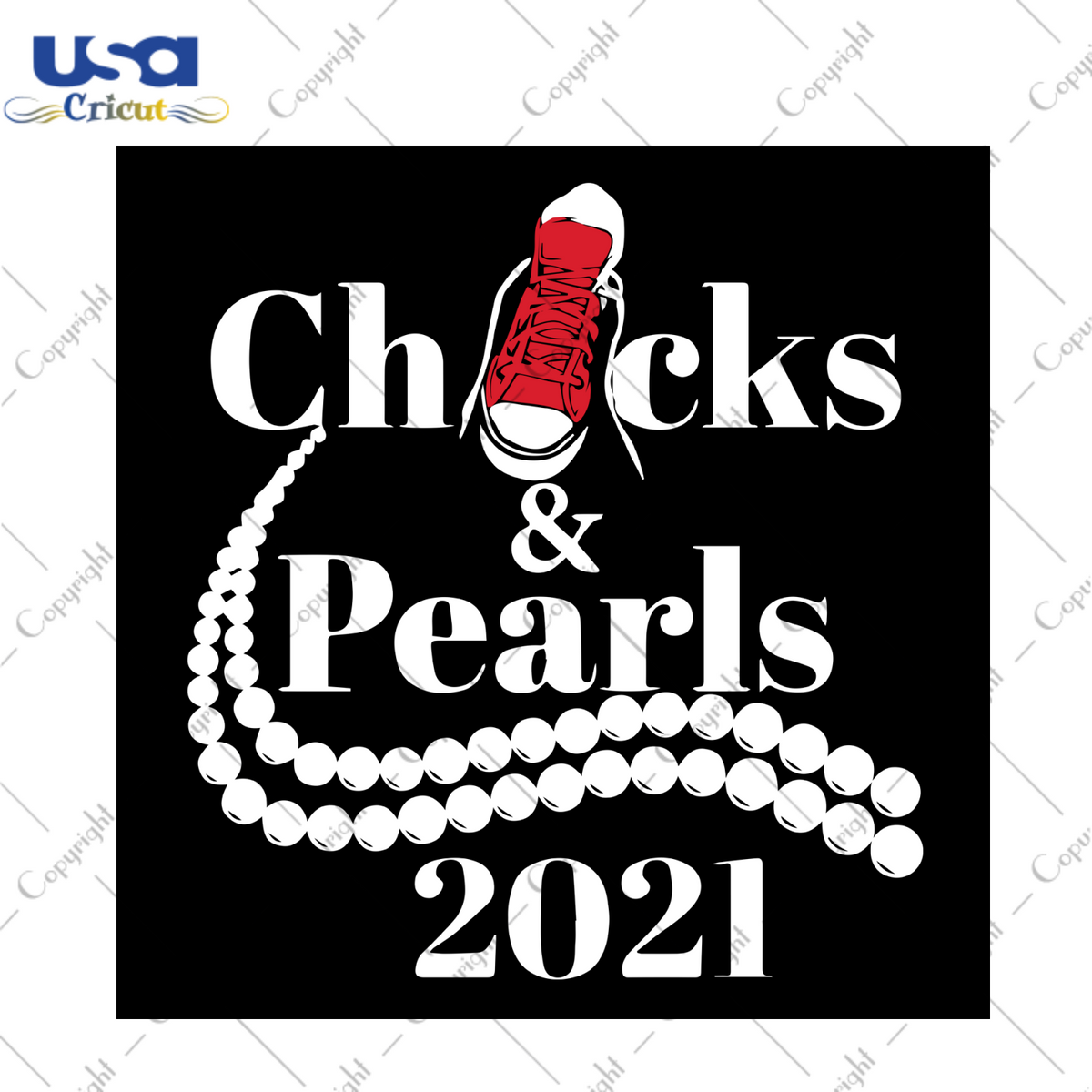 Chucks pearls Svg Png Kamala file download only