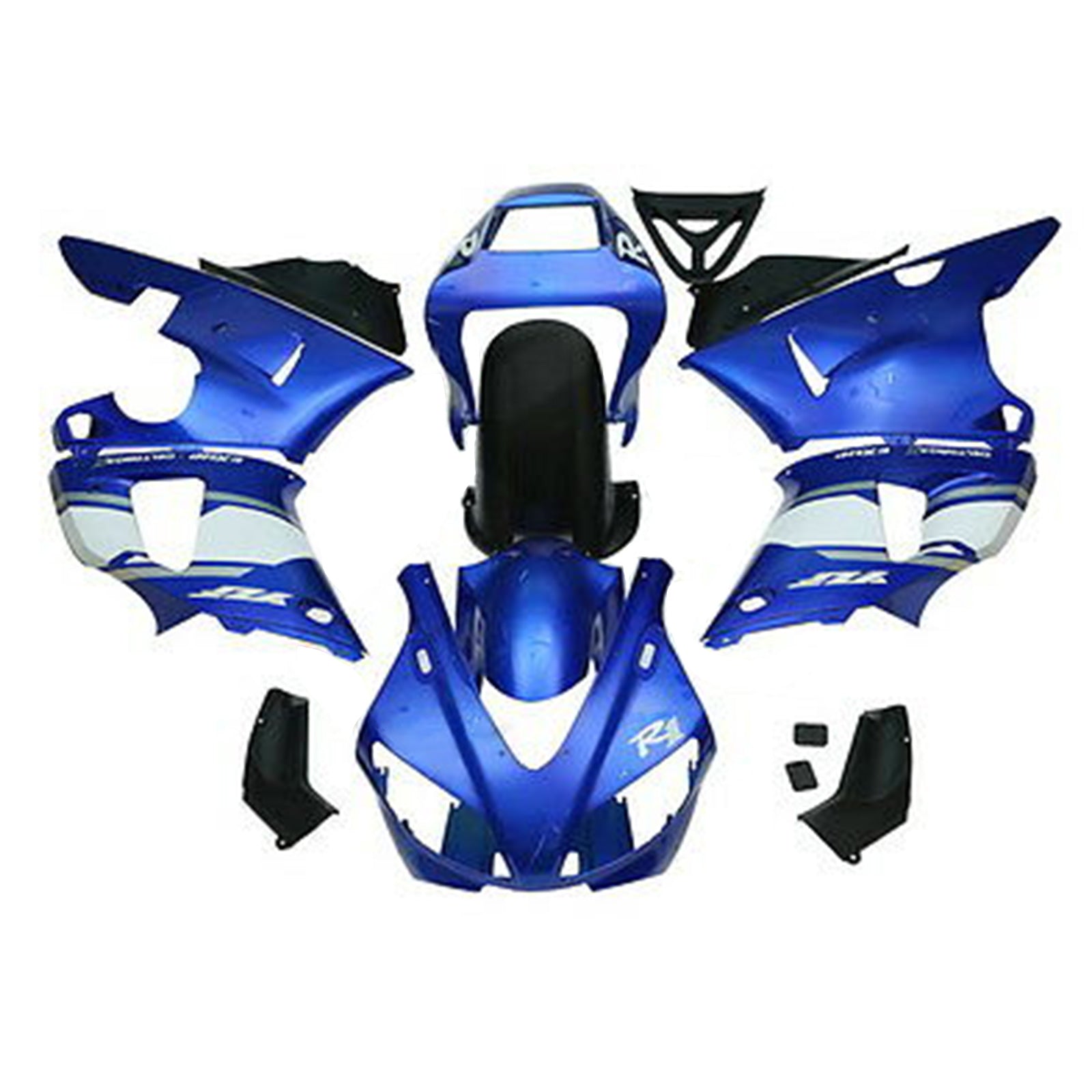 ZXMOTO Y1099BLU Motorcycle Bodywork Fairing Kit for Yamaha YZF R1 1998-1999 Blue Pieces/kit: 14