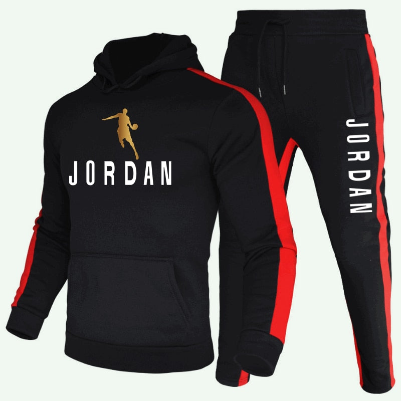 2021 Neue Herrenmode Hoodie Sportswear Herrenbekleidung Jogging Casual Sportswear Herren Laufsportanzug + Hose 2-teiliges Set tif-shop24.de