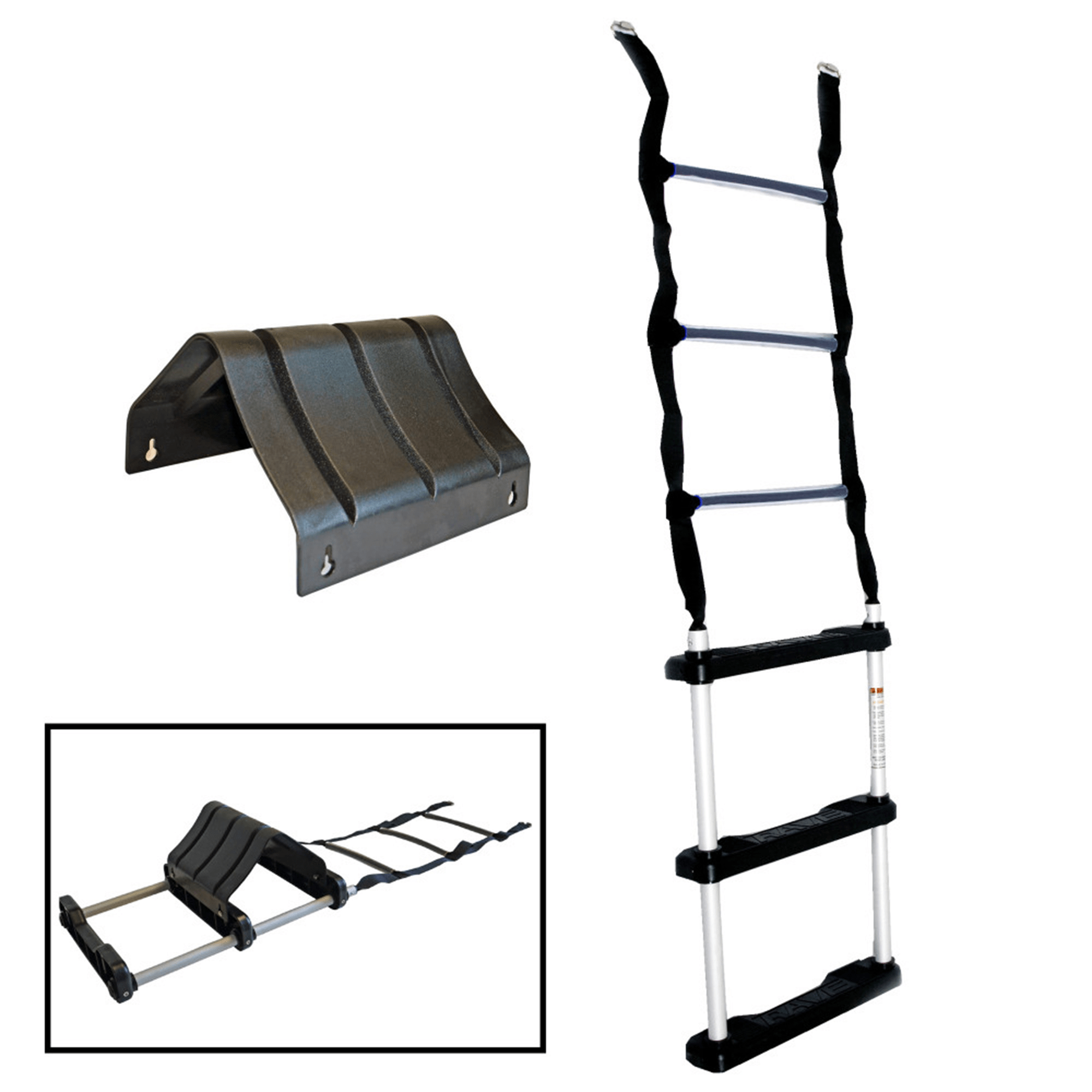 Klein Ongemak Ordelijk 3-Step Boarding Ladder with stabilizer for water bouncer | RAVE Sports