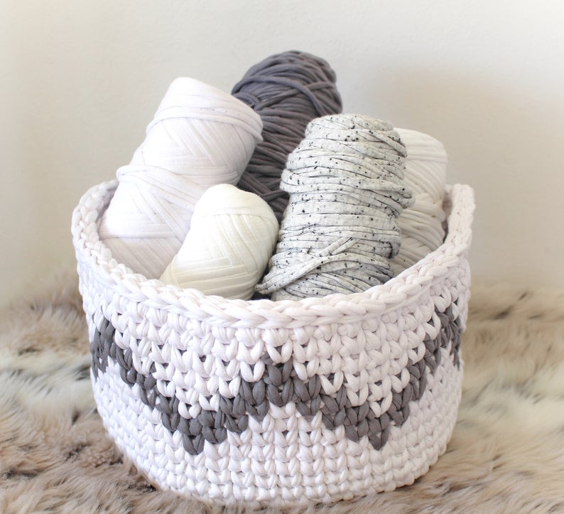 Easy Crochet Basket Pattern - Northern Moose