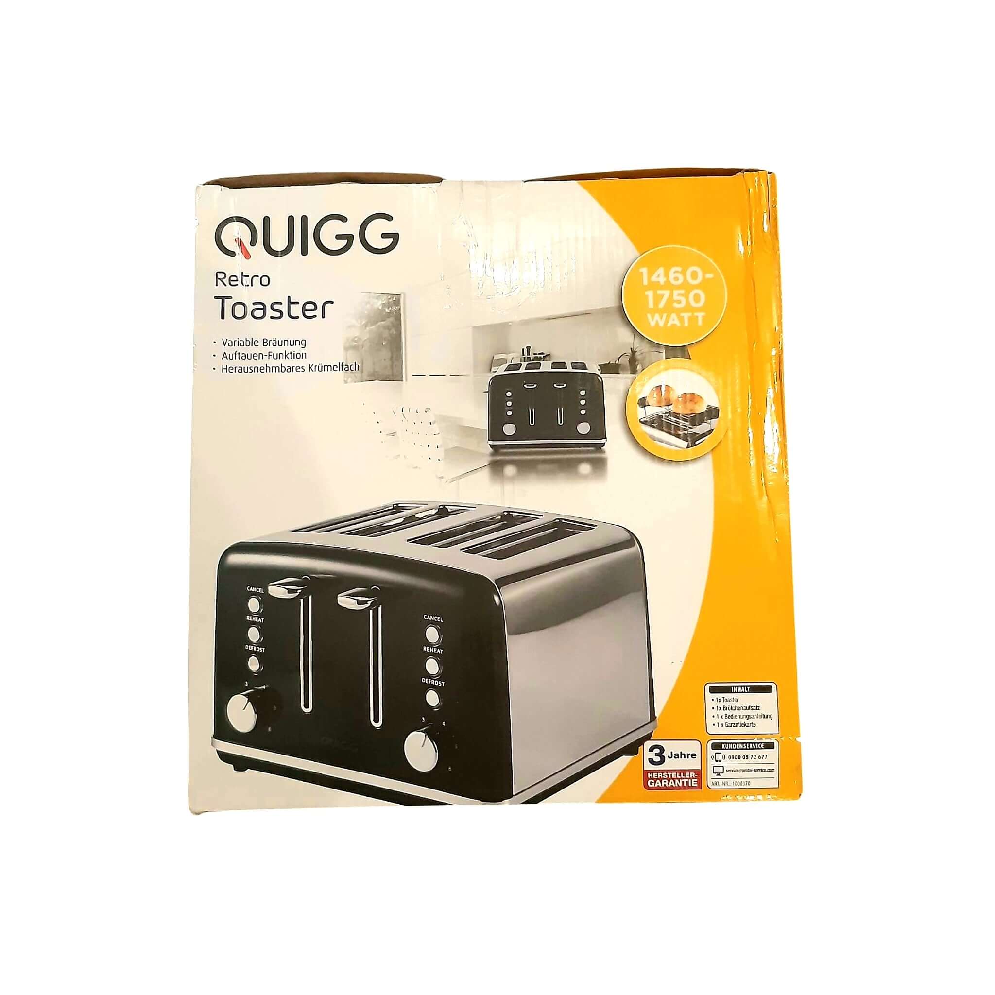 Zo snel als een flits Overzicht sleuf Quigg Retro Toaster – MD-Store