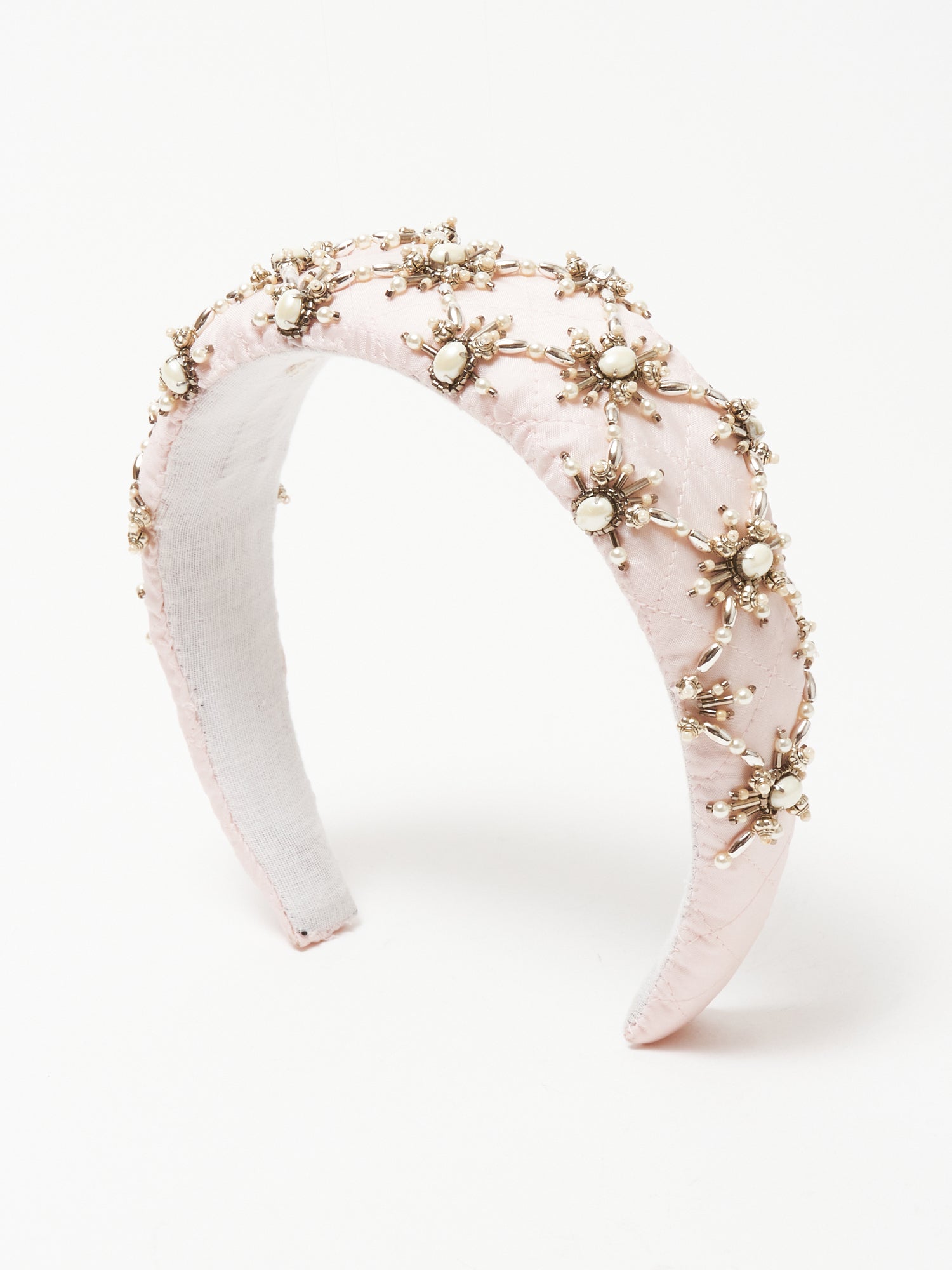 White pearl hair band Pink【Delivery in August 2023】