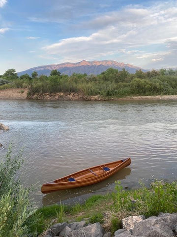 Custom-designed canoe by Lauren Pacho and Reid Schaeffer