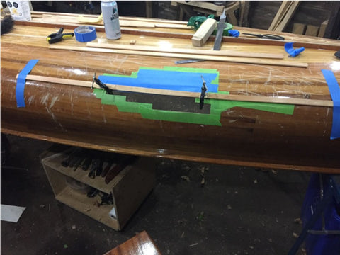 Building hull patch from new strips