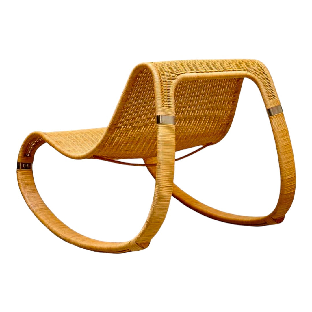 opvoeder Vervolg Schuine streep Rotan schommelstoel van James Irvine voor IKEA, 2002 – Mippies Vintage &  Design