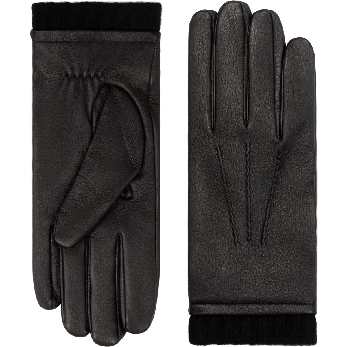 Zwarte Handschoenen Heren - Hertenleer - Handgemaakt in Italië – Fratelli Orsini®