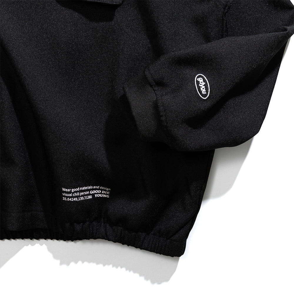 GDY ZIP JERSEY BLACK – andchill.store