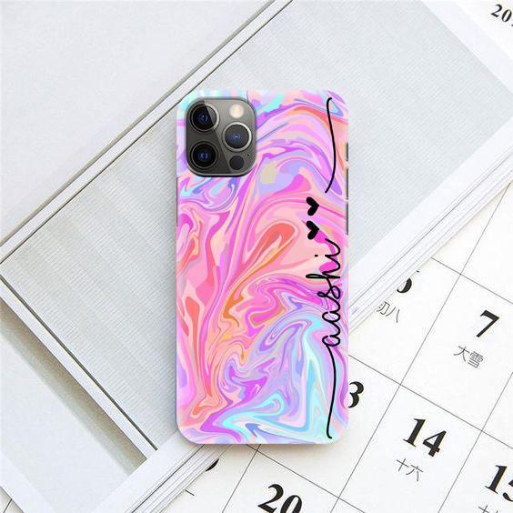 Beautiful Colorful Marble Slim Phone Case Cover for Huawei / Honor in color-1 color - Covers Duniya