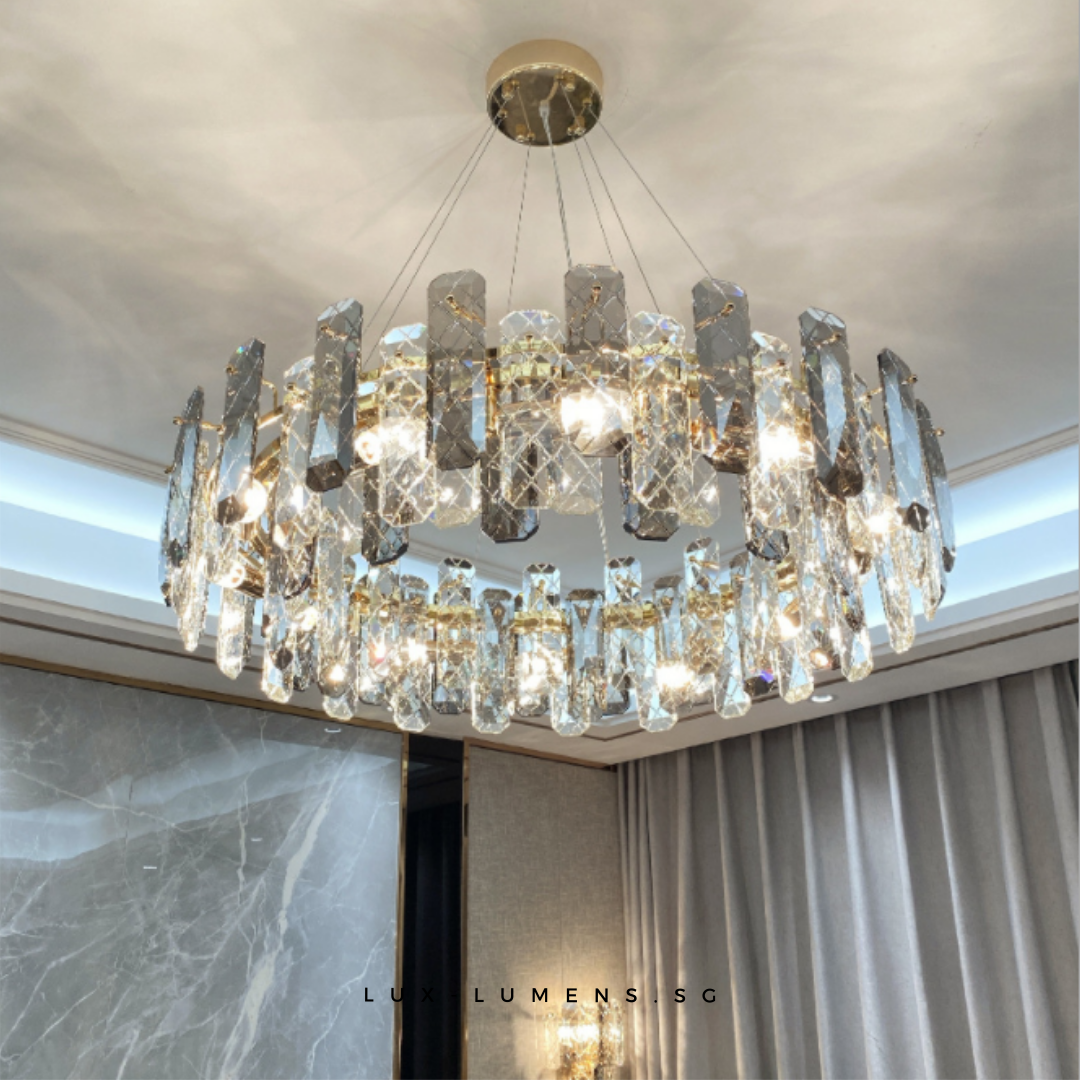 dark gray chandelier