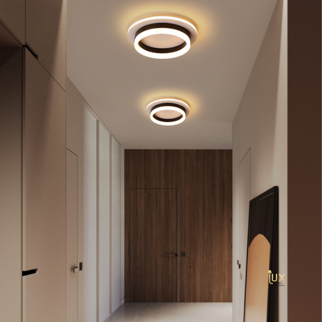 brown ceiling light