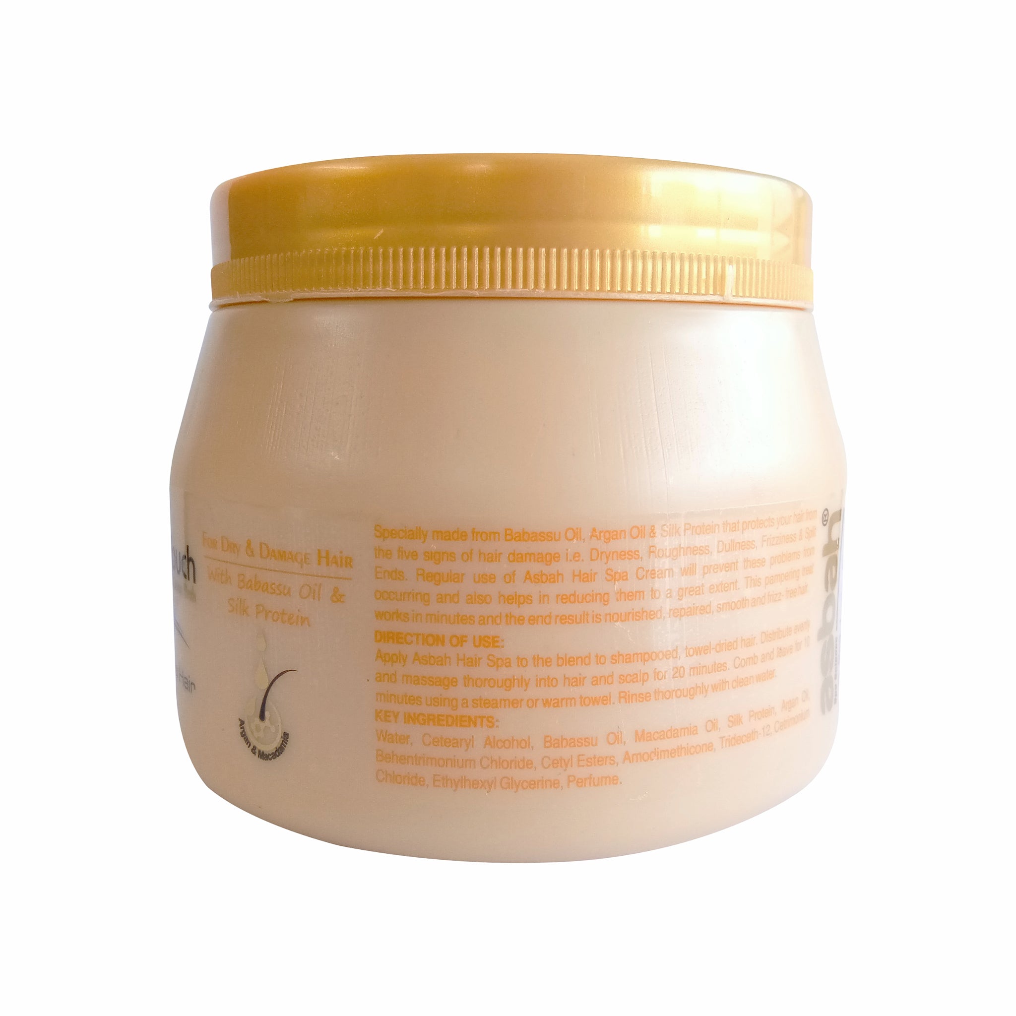 Asbah Natural Gold Touch Deep Nourishing Hair Spa Cream – Spatz India