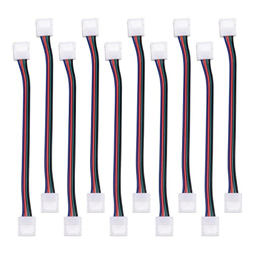 10 Pack Cuttable Splices for 5050 RGB Cabinet Light Strips 