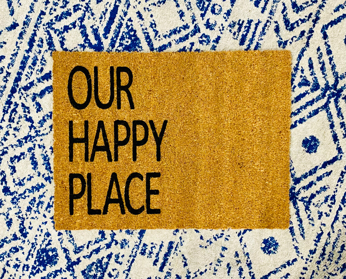 ‘OUR HAPPY PLACE' Doormat