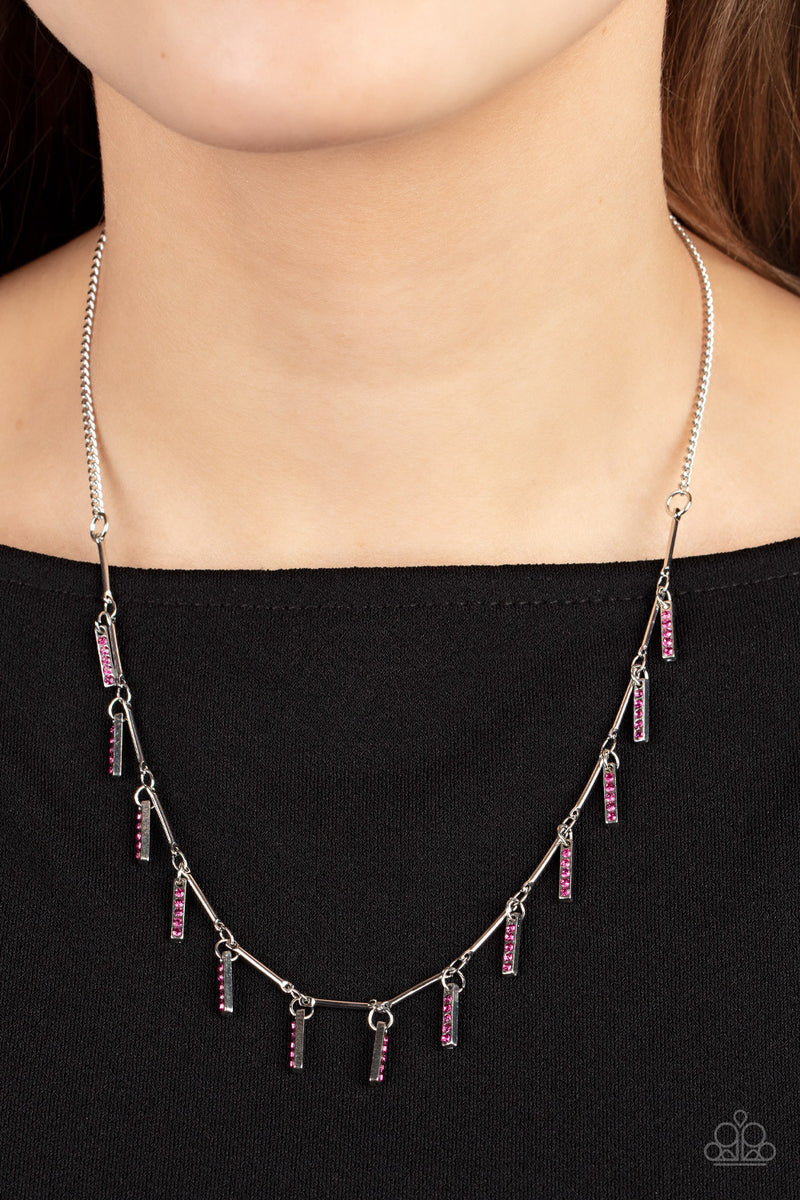 Metro Muse - Pink Necklace - Accessories Five Dollar Jewelry