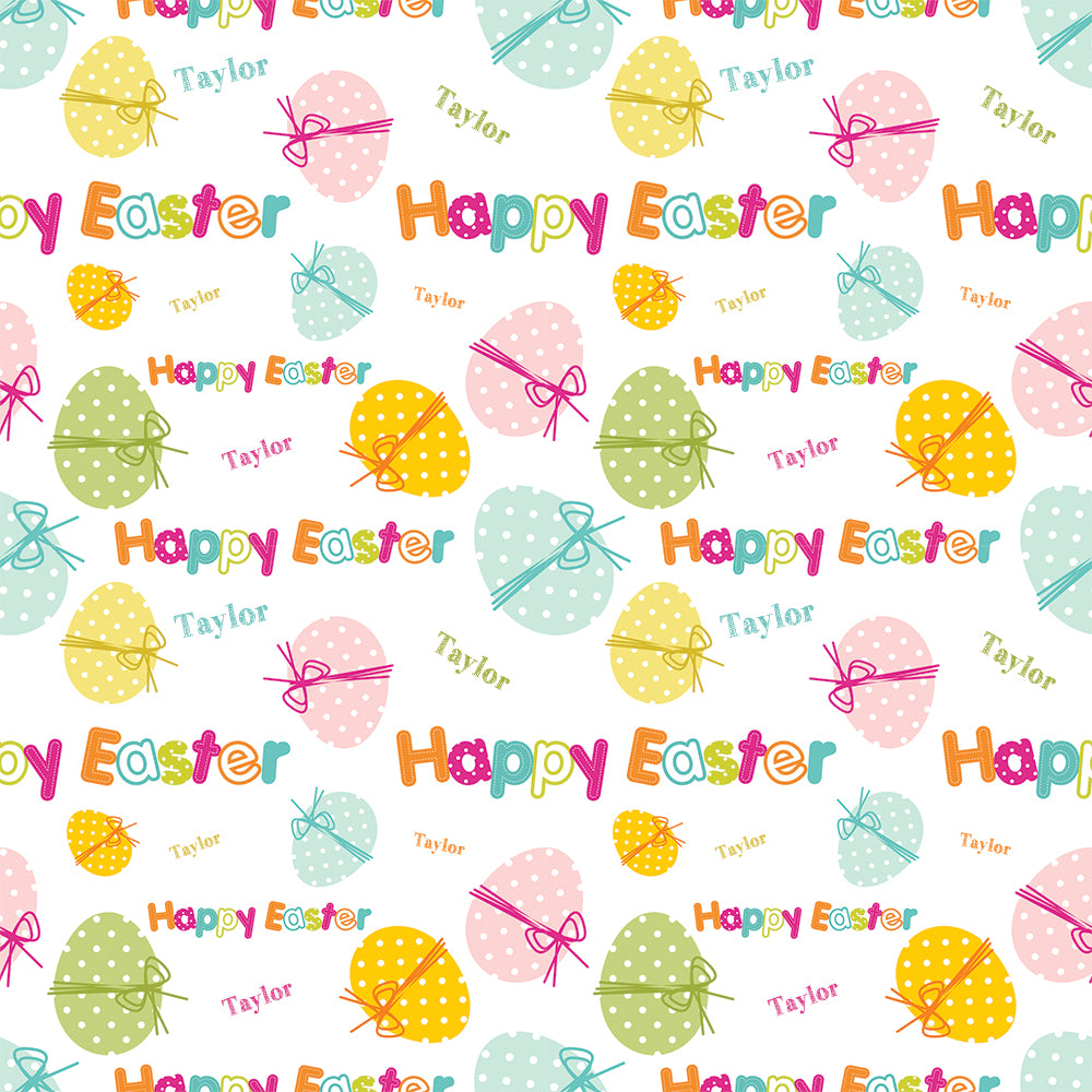 Easter Wrapping Paper,Happy Easter Wrapping Paper,Easter Bunny's In A  Basket