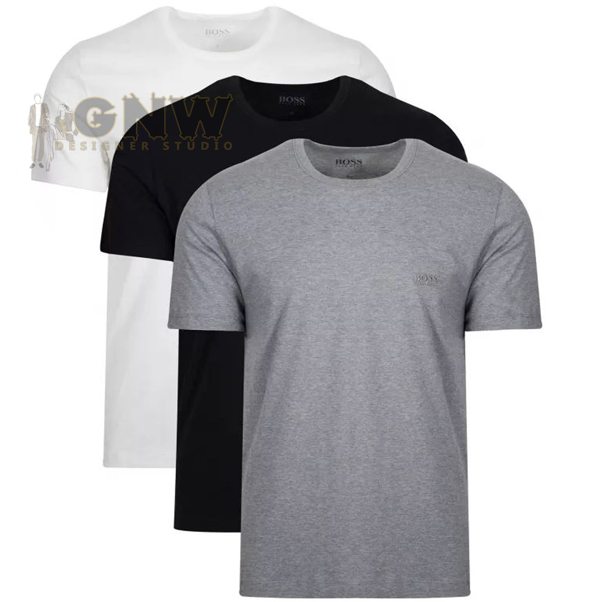 plain white hugo boss t shirt