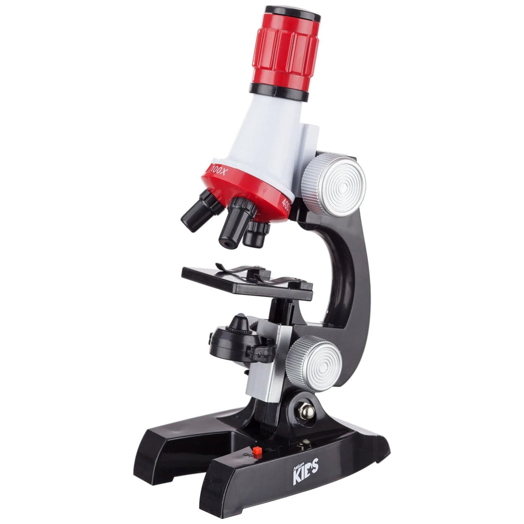 D71C LED 100X-1200X Microscope Kit Kids Toy Kit for for Boys Child Adjustable 