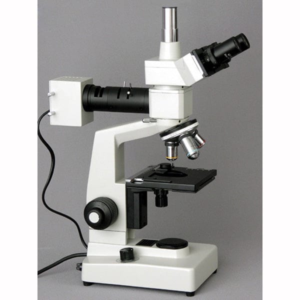 Halogen Illumination with Rheostat AmScope ME300TZB-2L-M Digital Episcopic and Diascopic Trinocular Metallurgical Microscope Includes High-Resolution Optics 40X-2000X Magnification WF10x and WF20x Eyepieces Double-Layer Mechanical Stage Sliding Head
