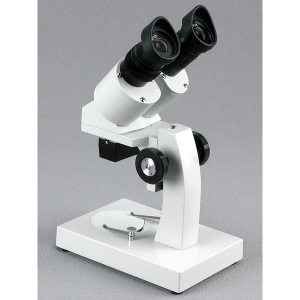 10x Widefield Eyepiece Reversible Black/White Stage Plate Heavy-Duty Frame 20x Magnification AmScope K104 Elementary Stereo/Dissecting Microscope 