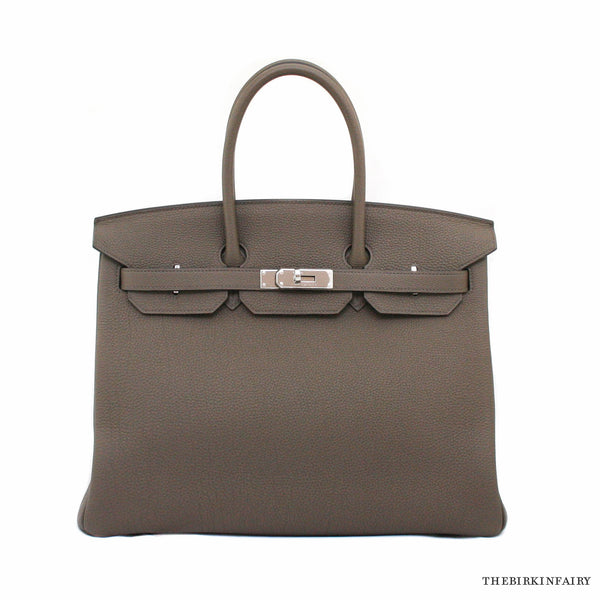 Hermes Taupe Birkin 35cm Togo NEW 