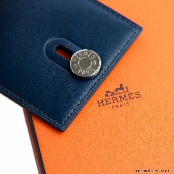 Hermes Leather Card Case with Clou de 