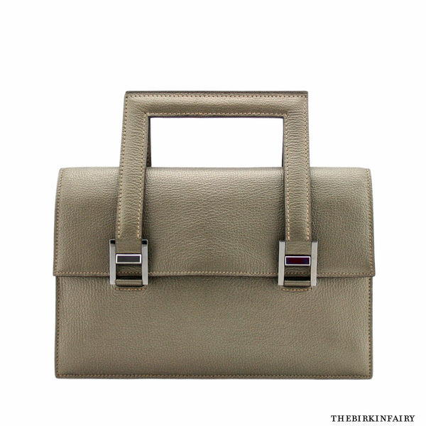 Hermes 365 PM Metallic Bronze Leather Handbag