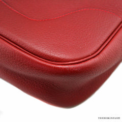 31cm Hermes Red Trim II w/ Gold Hardware and Duster