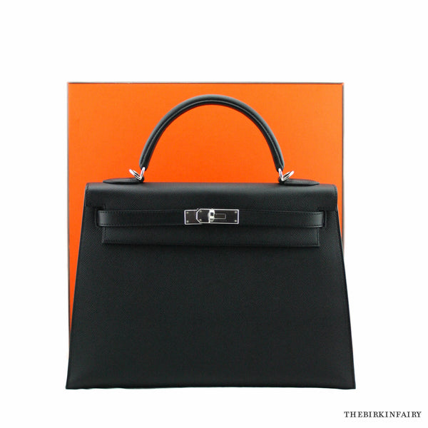 black hermes kelly bag