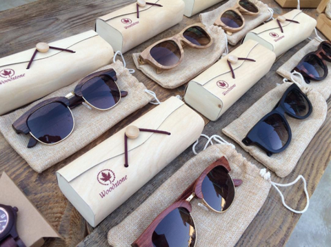 Valentine's day gift wood sunglasses