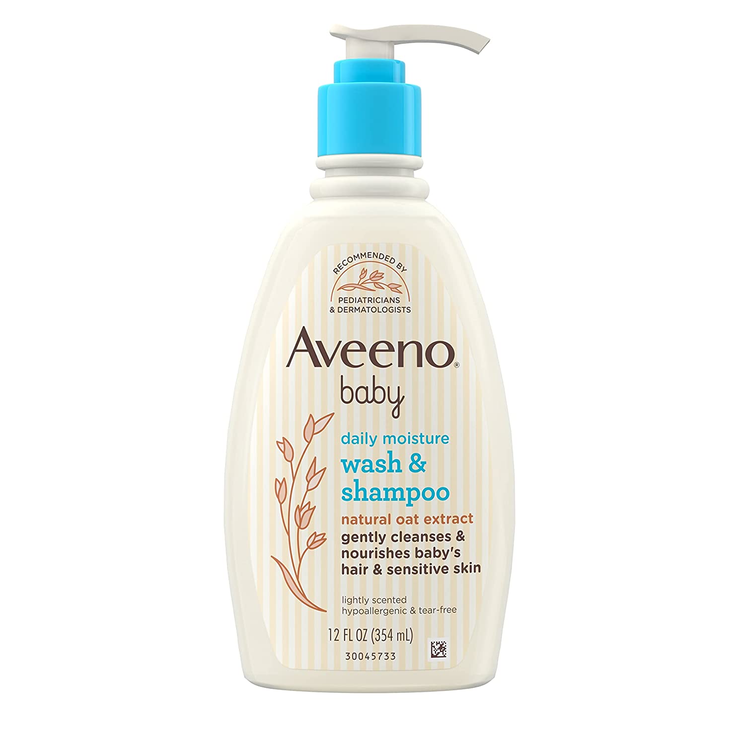 Aveeno Baby Daily Moisture Wash and Shampoo with Oat Extract Gentle on