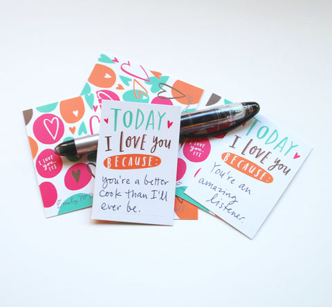 I Love You Because: Tiny Cards