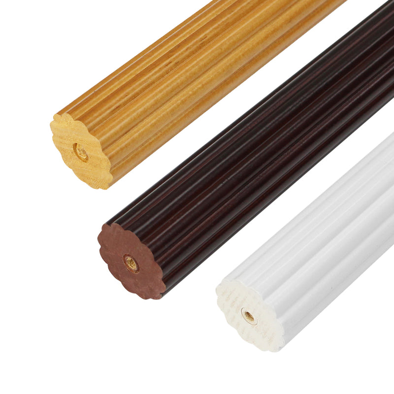 1-3/8" Unfinished Smooth Wood Pole for Drapery 4FT New Curtain Rod 