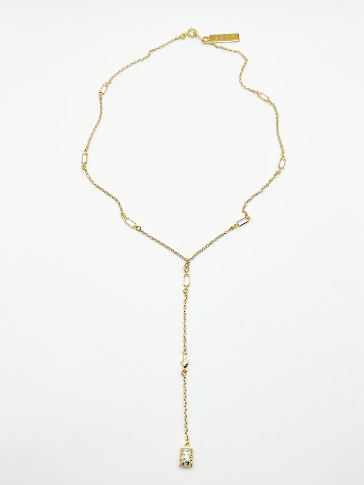 NW basket motif necklace - Gold