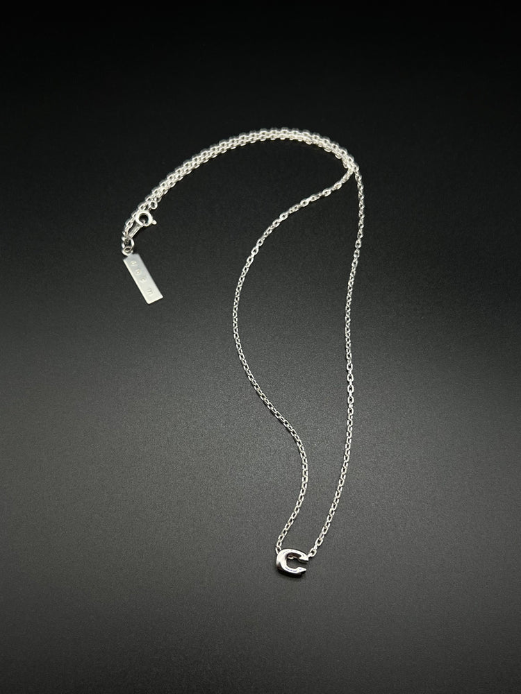 1212 Initial "C" necklace -silver925