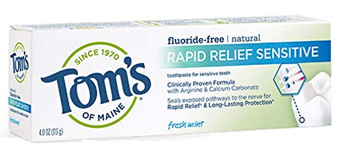 tom's of maine rapid relief sensitive natural toothpaste