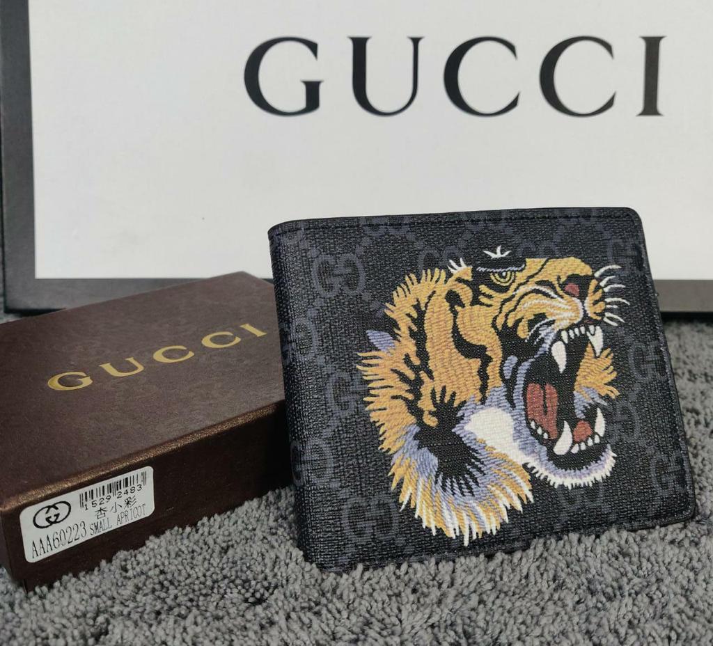 gucci lion wallet
