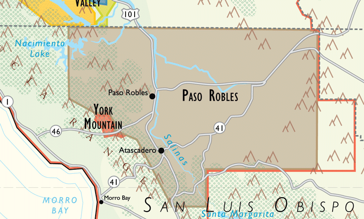 Paso Robles Old Map