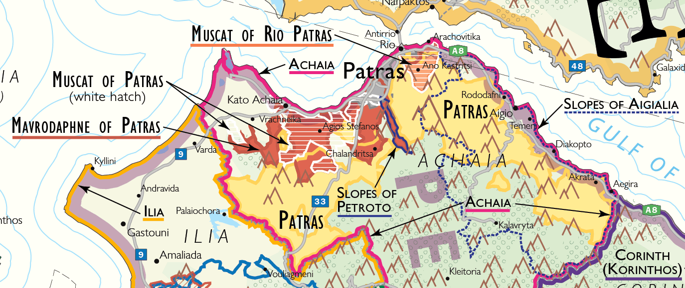 Wine Map of Patras