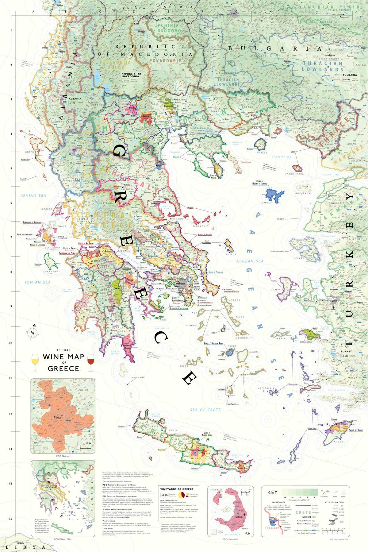 Wine Map of Greece