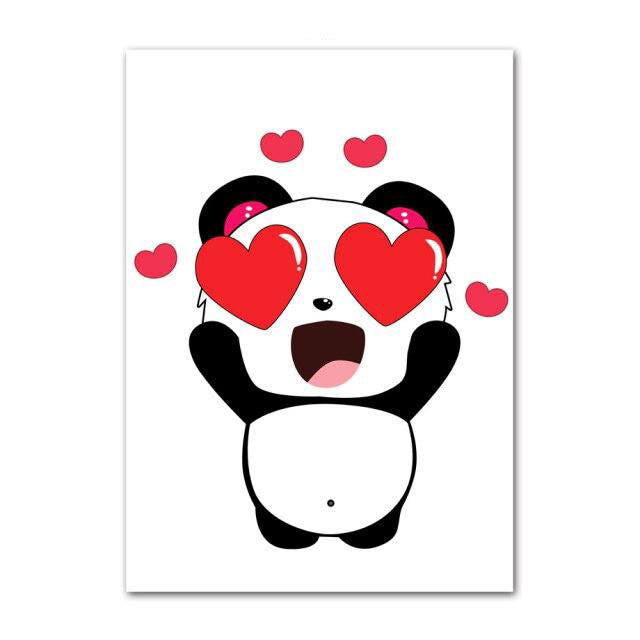 Tableau Panda Cœur And Univers Du Coeur 7888