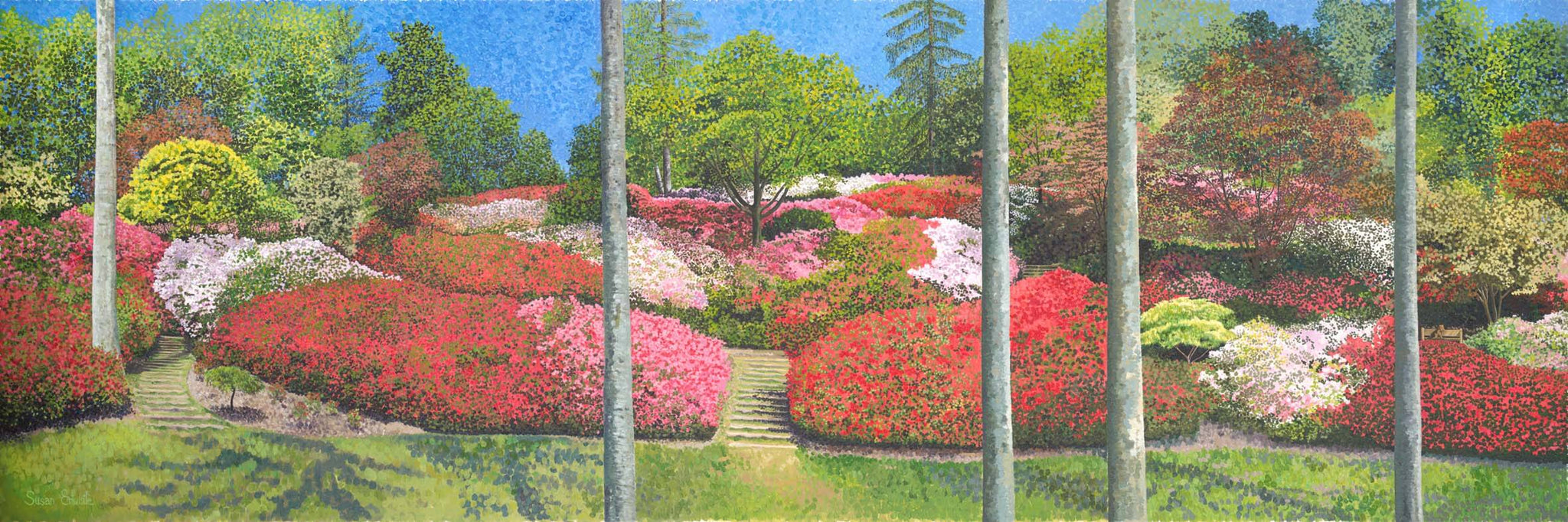 The Punch Bowl Valley Gardens - A Painting Commission by Susan Entwistle