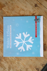 4 Pack of 12 inch Window Cling Snowflakes