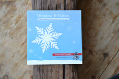 4 Pack of 8 Inch Window Cling Snowflakes