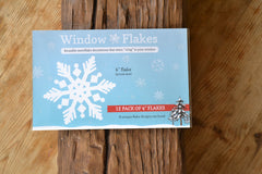 12 Pack of 4 Inch Snowflake Window Clings